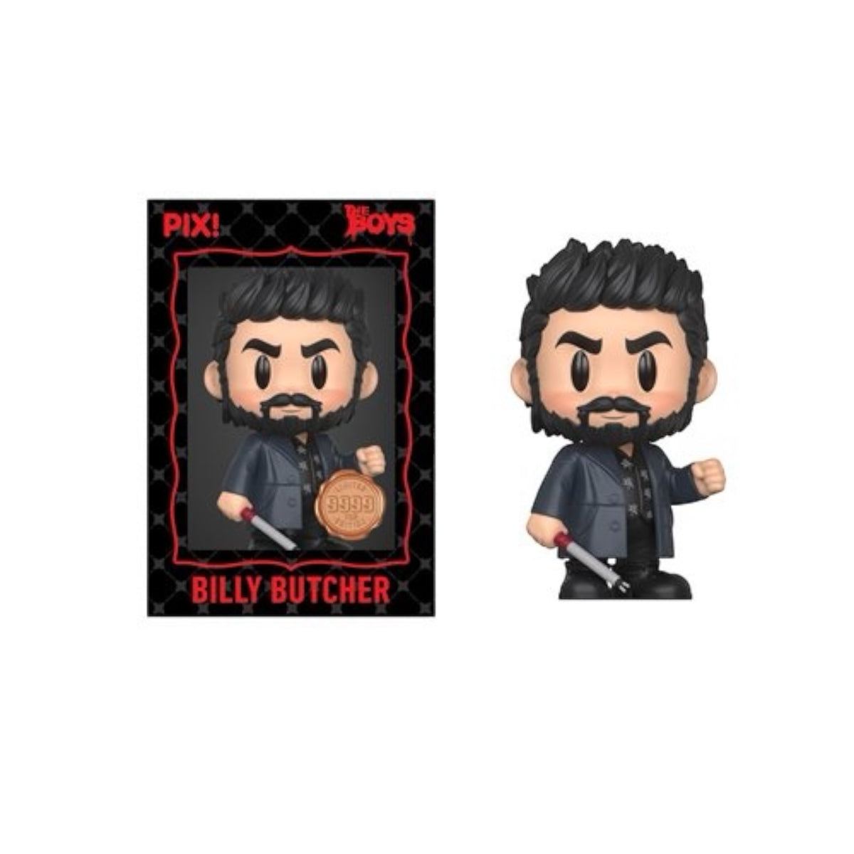 ThrillJoy The Boys Billy Butcher Pix! vinyl figure displayed on a plain background, showcasing detailed features and vibrant colors.