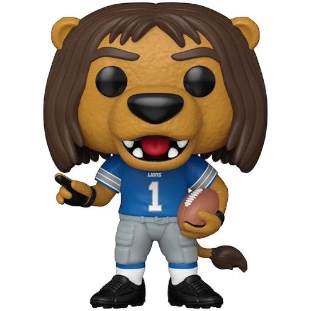 Funko Pop! vinyl figure of Lions Roary, the NFL mascot, featuring a detailed lion mascot design in collectible form.