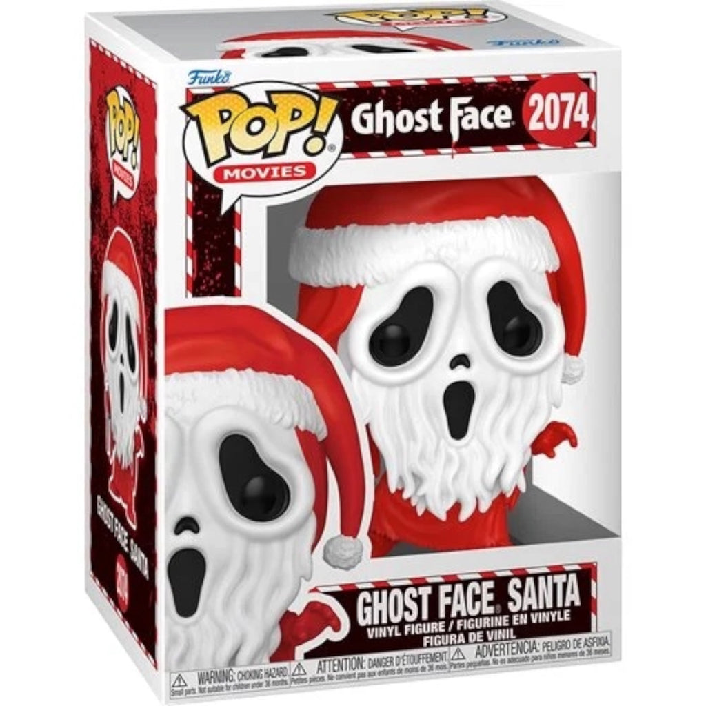 Ghost Face Horror Funko Pop! vinyl figure from Funko featuring a spooky ghost face design perfect for horror fans.