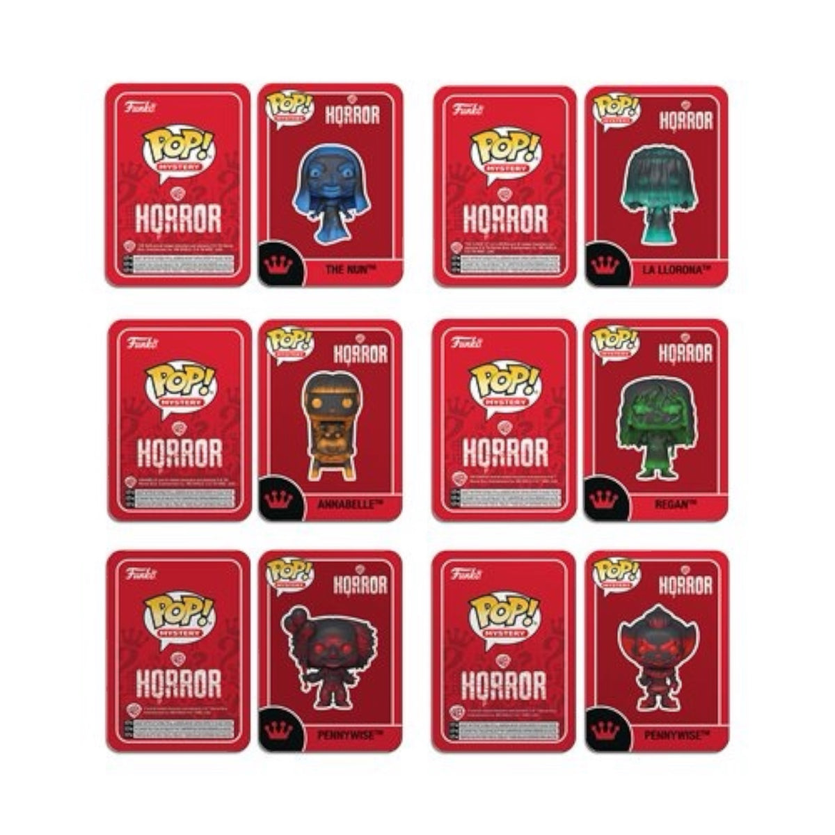 Horror Mystery Funko Pop! blind box featuring collectible vinyl figure from Funko, with spooky design and detailed features.