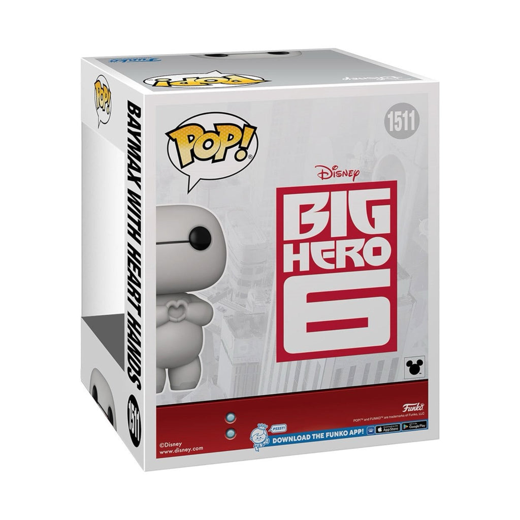 Funko Funko Big Hero 6 Baymax with Heart Hands Super 6-Inch Pop! Vinyl Figure - PRE ORDER Deep Nerdd