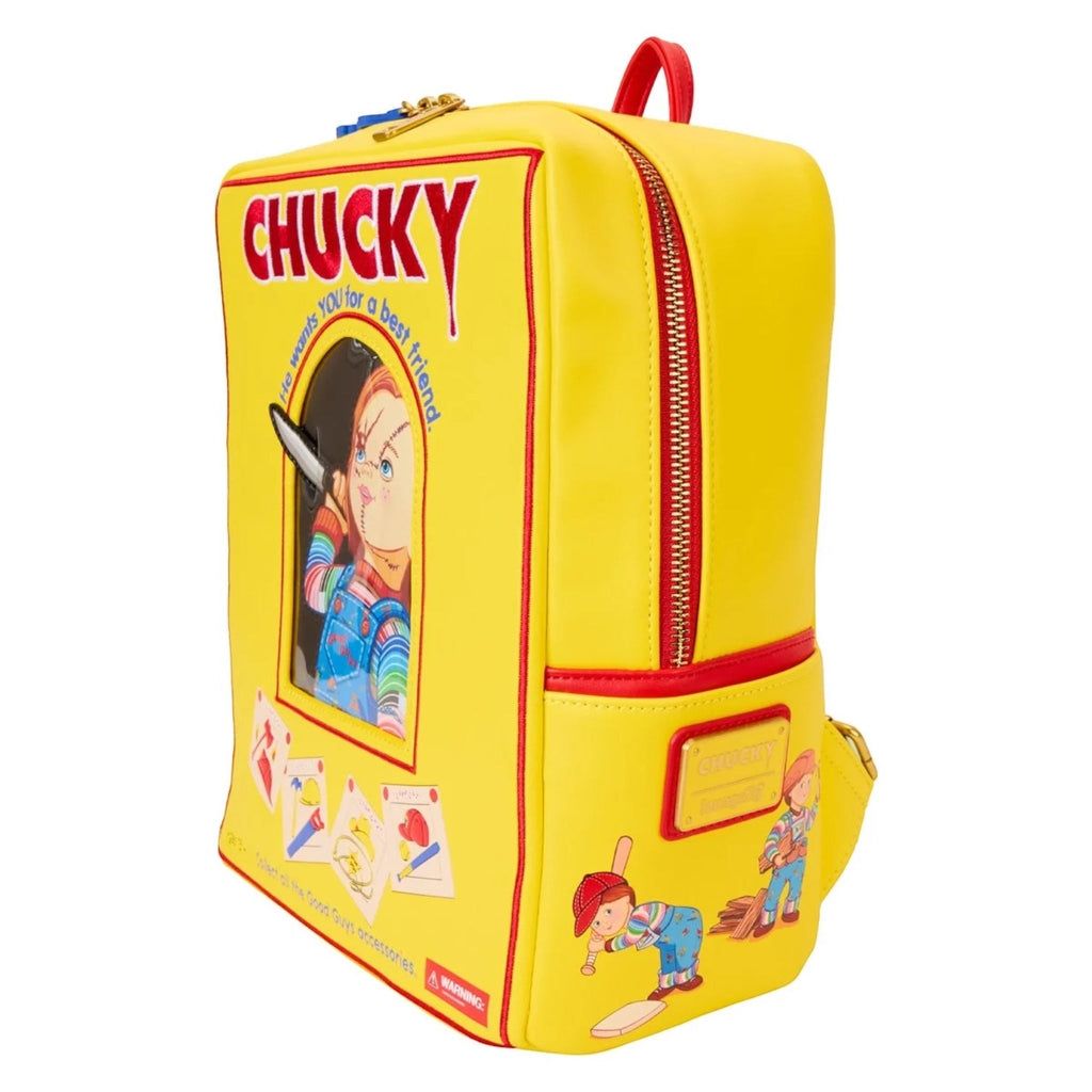 Loungefly Backpack Child's Play Chucky Good Guys Box Mini-Backpack Deep Nerdd