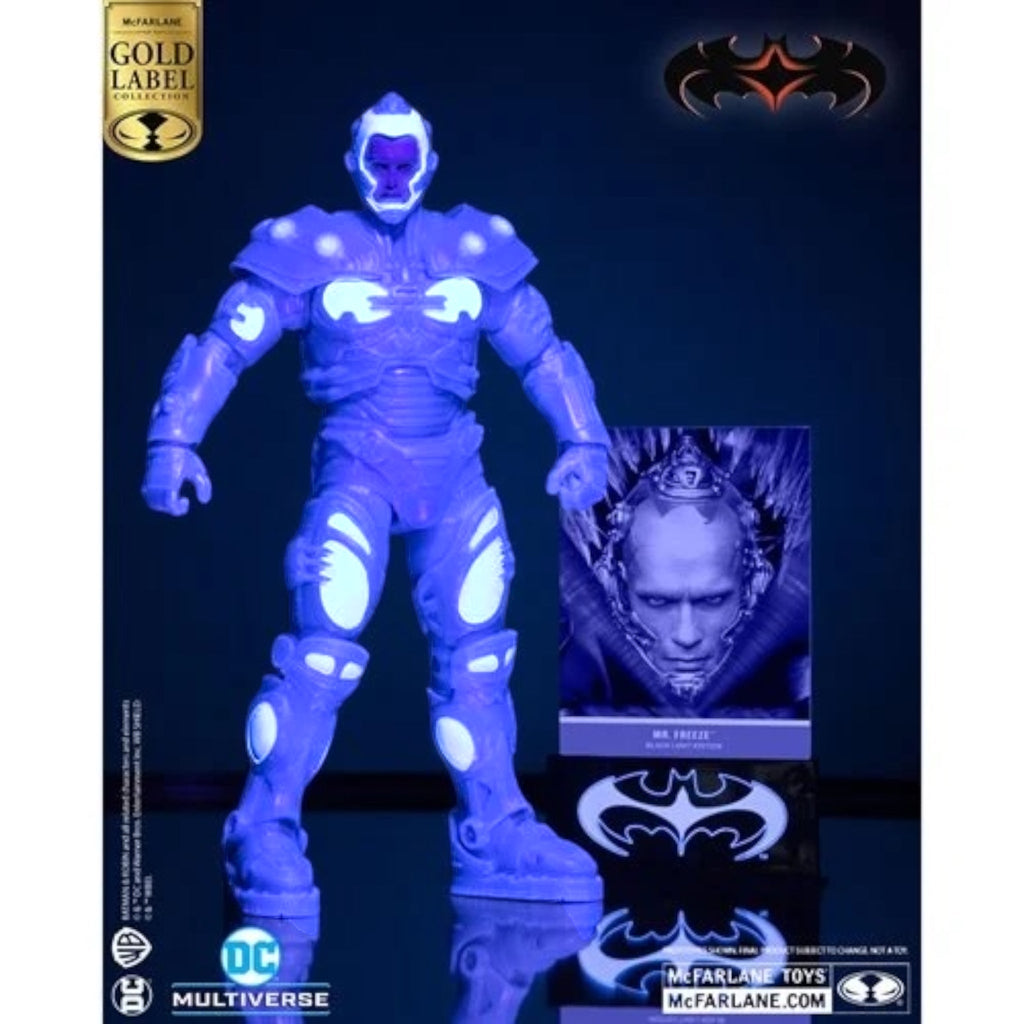 DC Multiverse Batman and Robin Mr. Freeze Black Light Gold Label 7 - Inch Action Figure - PRE ORDER - Deep Nerdd