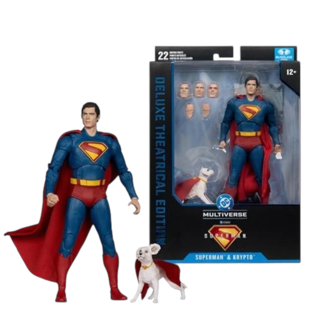 DC Multiverse Theatrical Deluxe Superman Movie Superman and Krypto 7 - Inch Scale Action Figure - PRE ORDER - Deep Nerdd