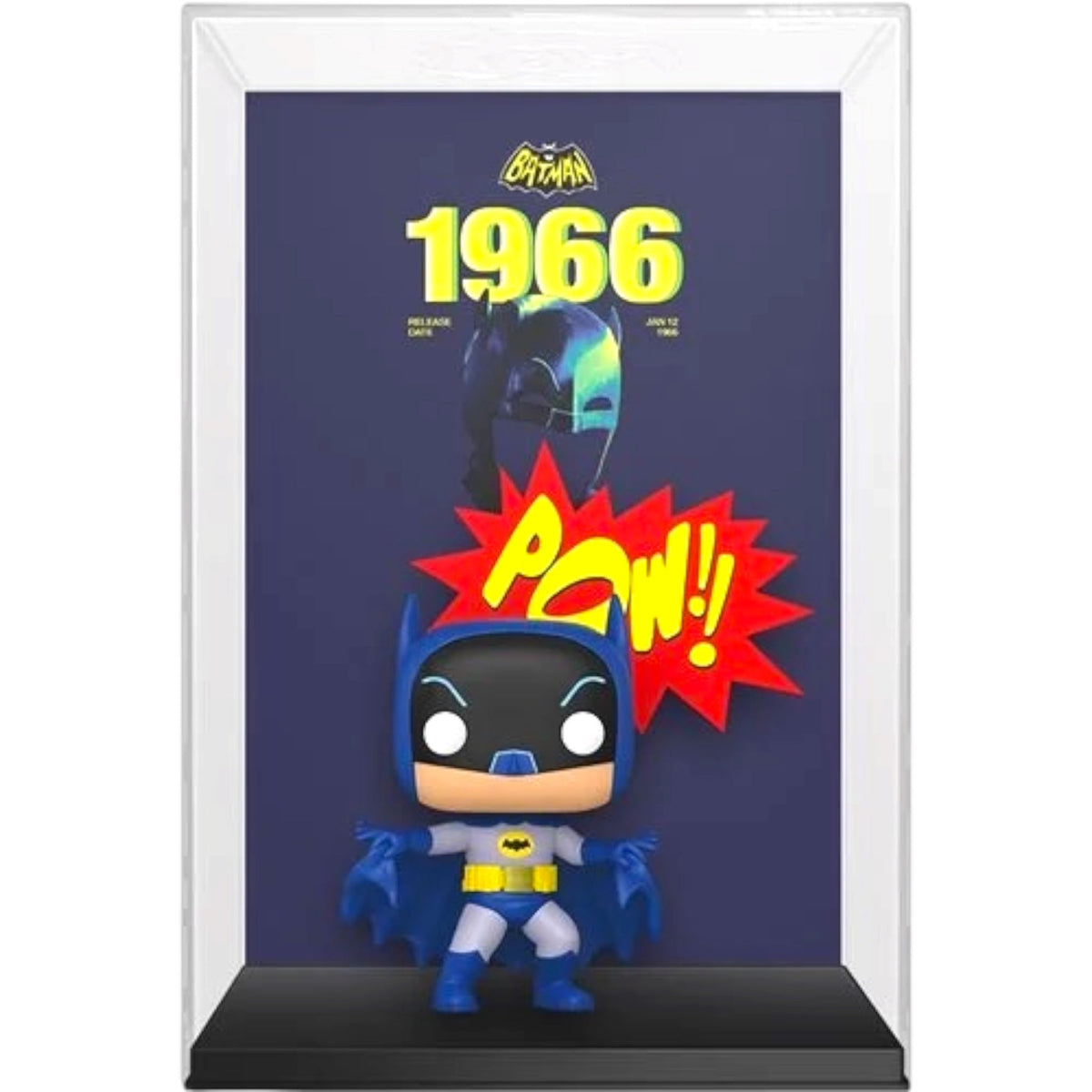 Funko Batman 1966 VHS cover figure with case, collectible Funko Pop! figure #24, pre-order Batman vinyl toy.
