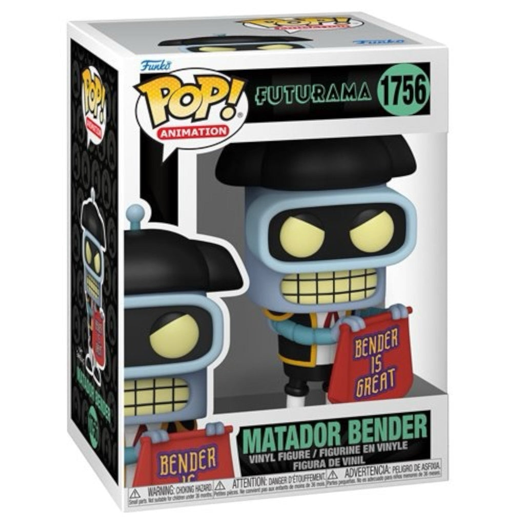 Futurama Matador Bender Funko Pop! Vinyl Figure #1756 - Deep Nerdd