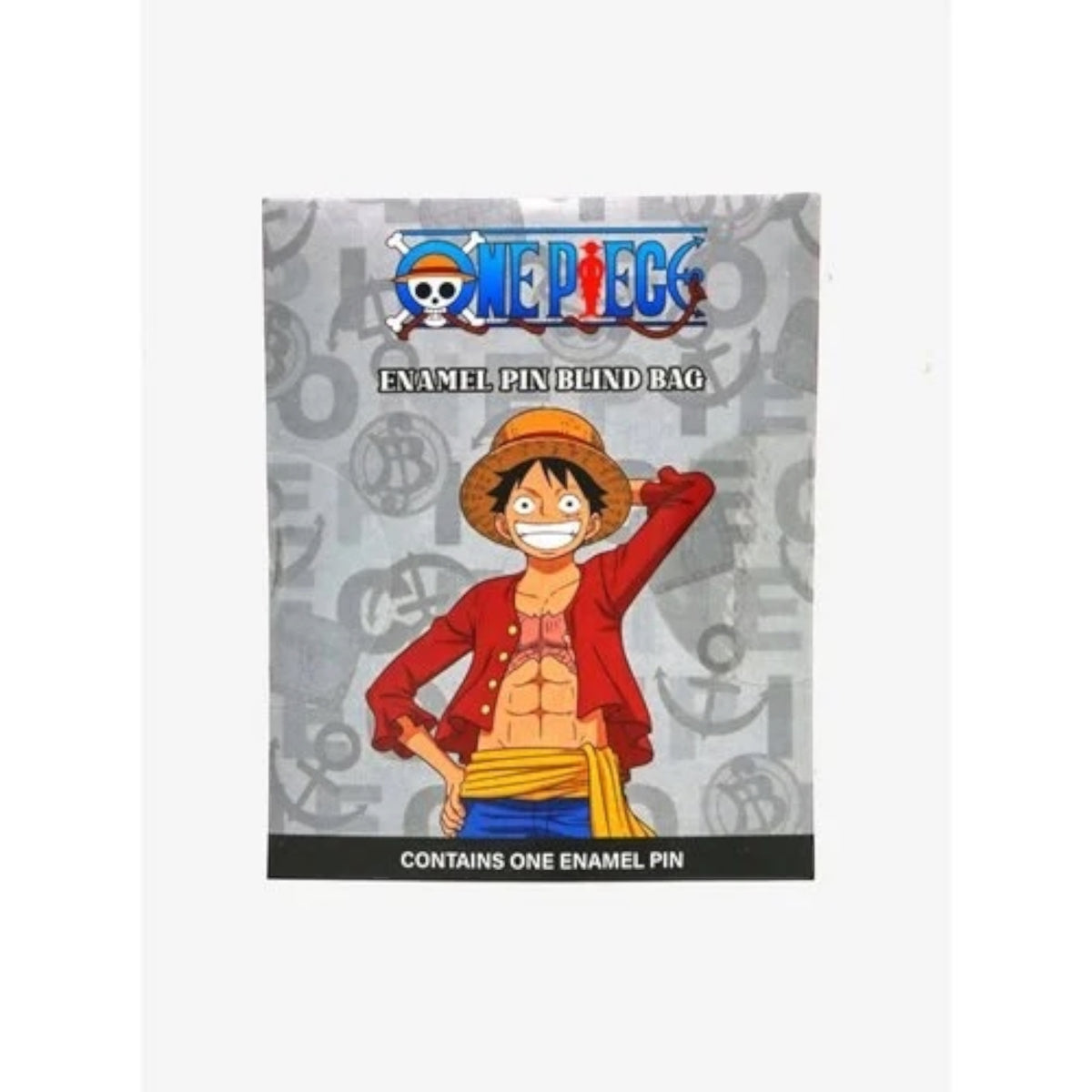 One Piece Devil Fruit blind-box enamel pin by Great Eastern Entertainment featuring a colorful, detailed devil fruit design.