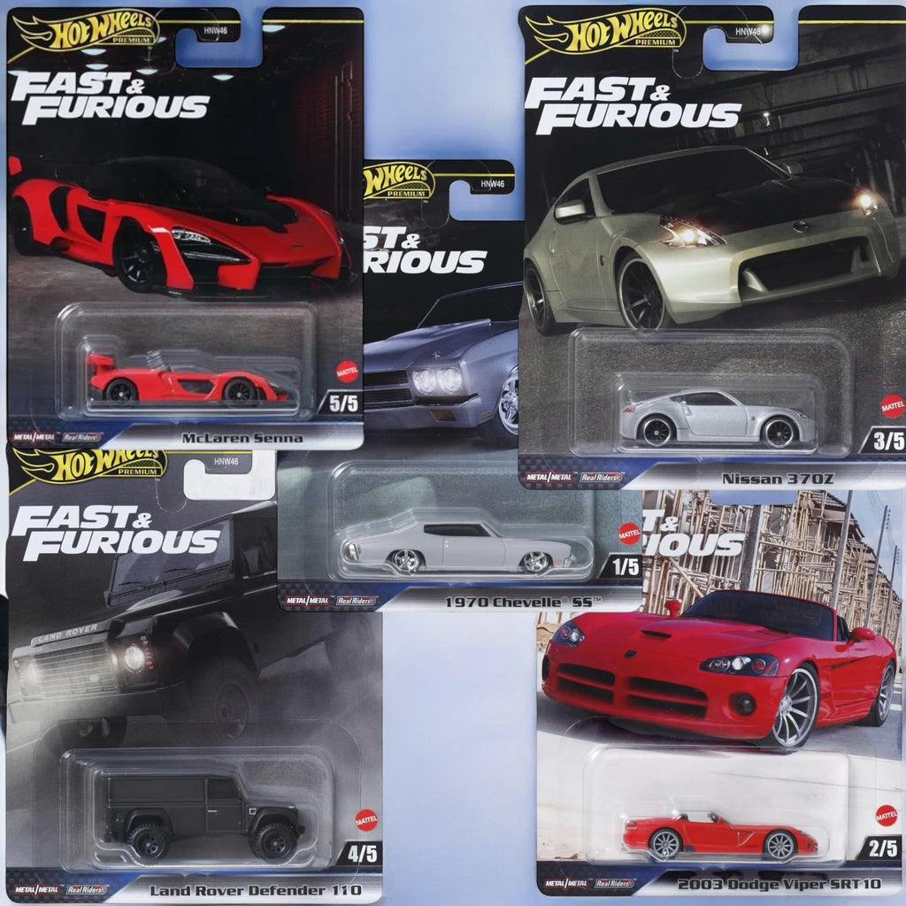 Hot Wheels Fast and Furious Premium 2025 (COMPLETE SET OF 5) - Deep Nerdd