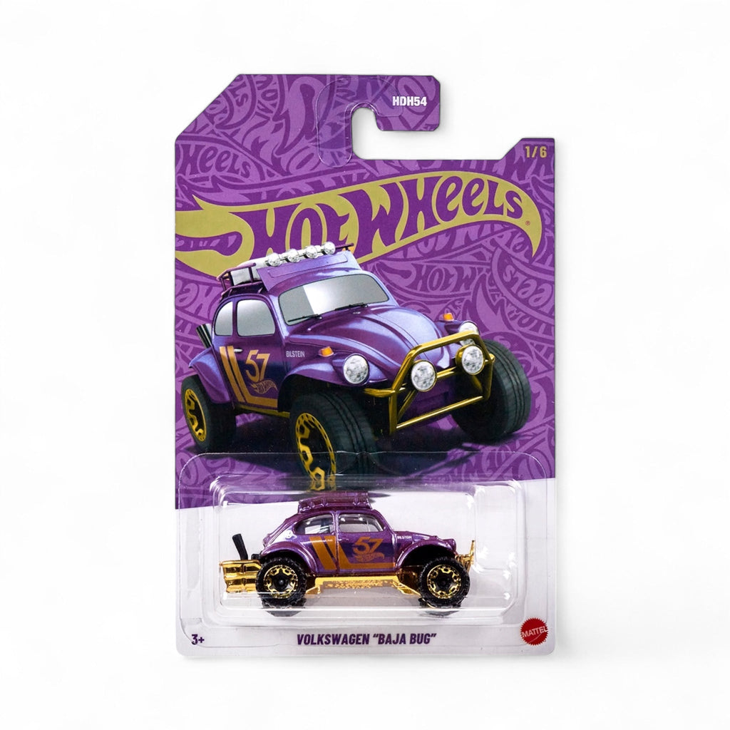 Hot Wheels Pearl & Chrome 2025 57th Anniversary Volkswagen Baja Bug Vehicle 1 - Deep Nerdd