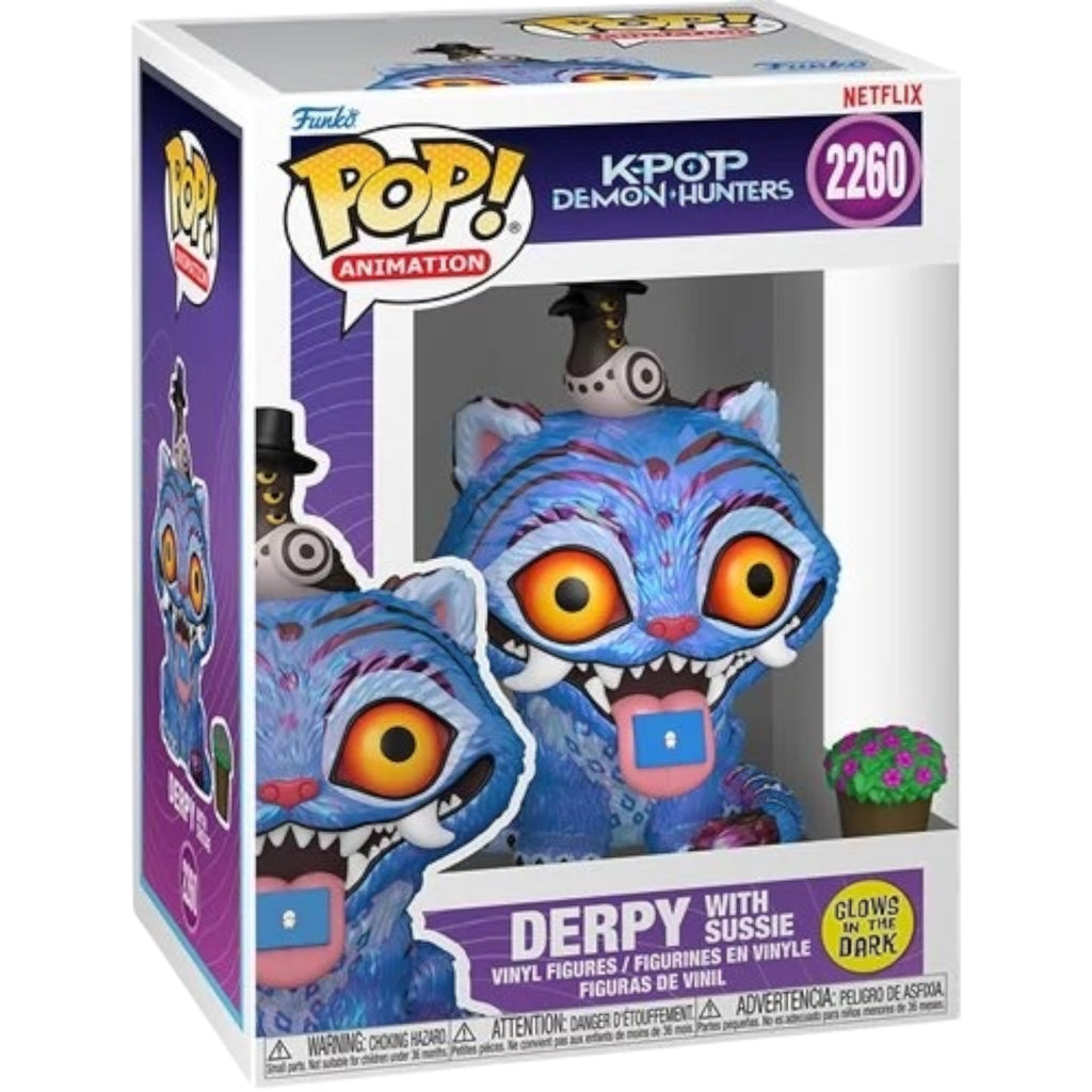 KPop Demon Hunters Derpy with Sussie Glow - in - the - Dark Funko Pop! Vinyl Figure - PRE ORDER - Deep Nerdd