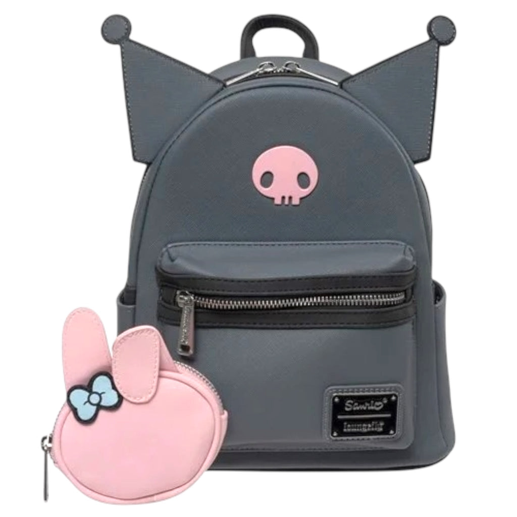 Kuromi and Melody Best Friends Forever Mini - Backpack with Coin Purse - Entertainment Earth Exclusive - Deep Nerdd