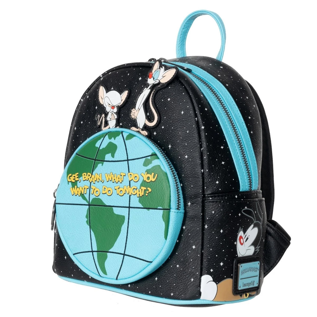 Loungefly Loungefly Pinky and the Brain Glow in the Dark Mini-Backpack - EE Exclusive Deep Nerdd