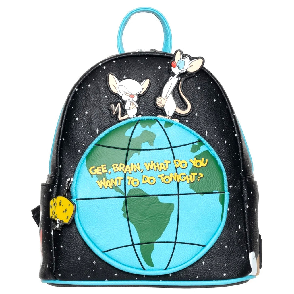 Loungefly Loungefly Pinky and the Brain Glow in the Dark Mini-Backpack - EE Exclusive Deep Nerdd