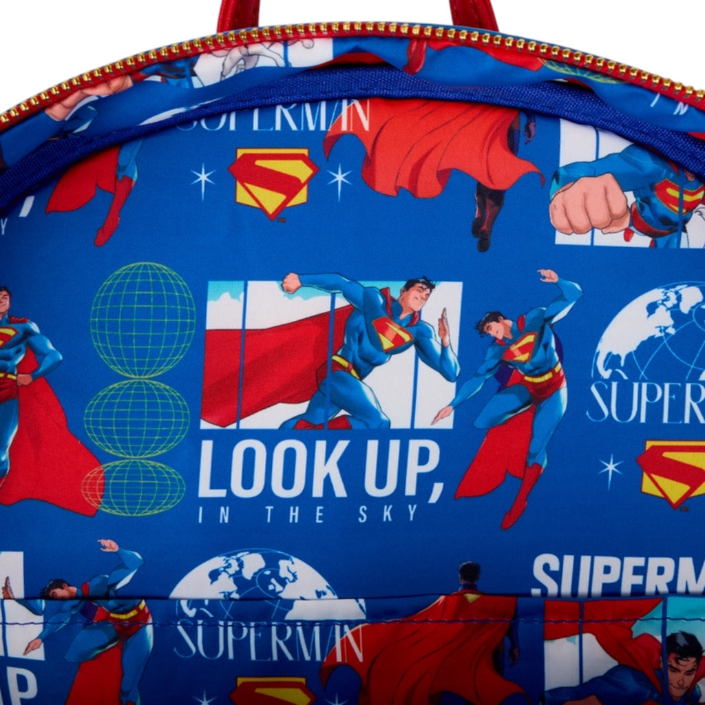 Superman 2025 Loungefly Light - Up and GITD Full - Size Backpack - Deep Nerdd