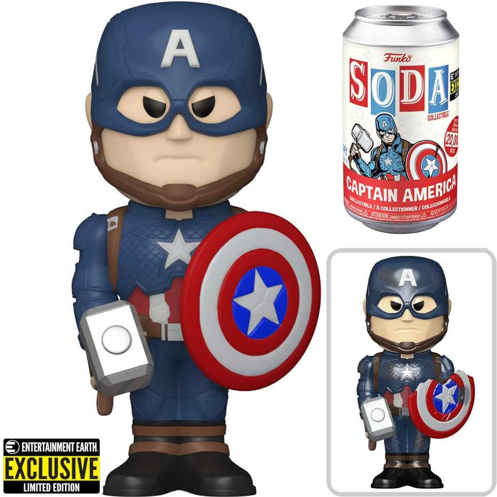 Captain America Vinyl Soda Figure - EE Exclusive - Deep Nerdd