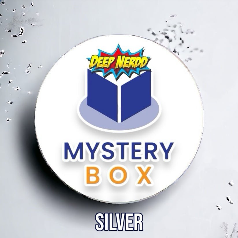 Silver edition Deep Nerdd Funko Mystery Box featuring collectible Funko figures in a sealed mystery box.