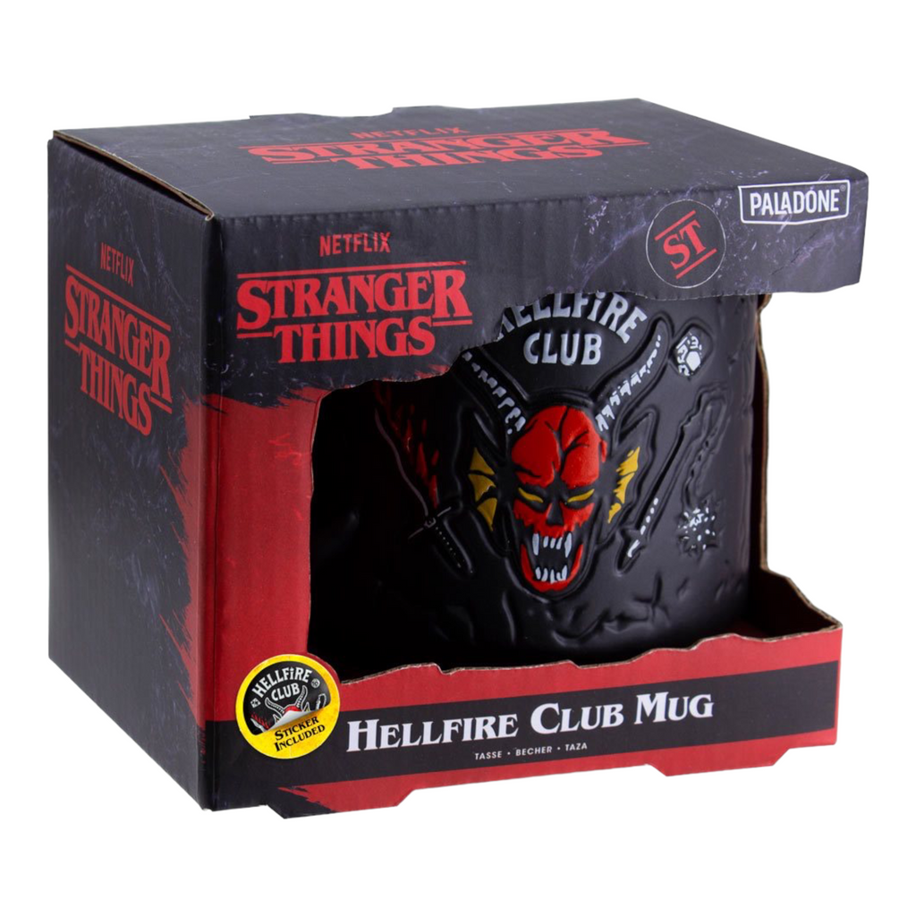 Paladone Mugs Stranger Things Hellfire Club Demon Embossed 13 oz. Mug Deep Nerdd