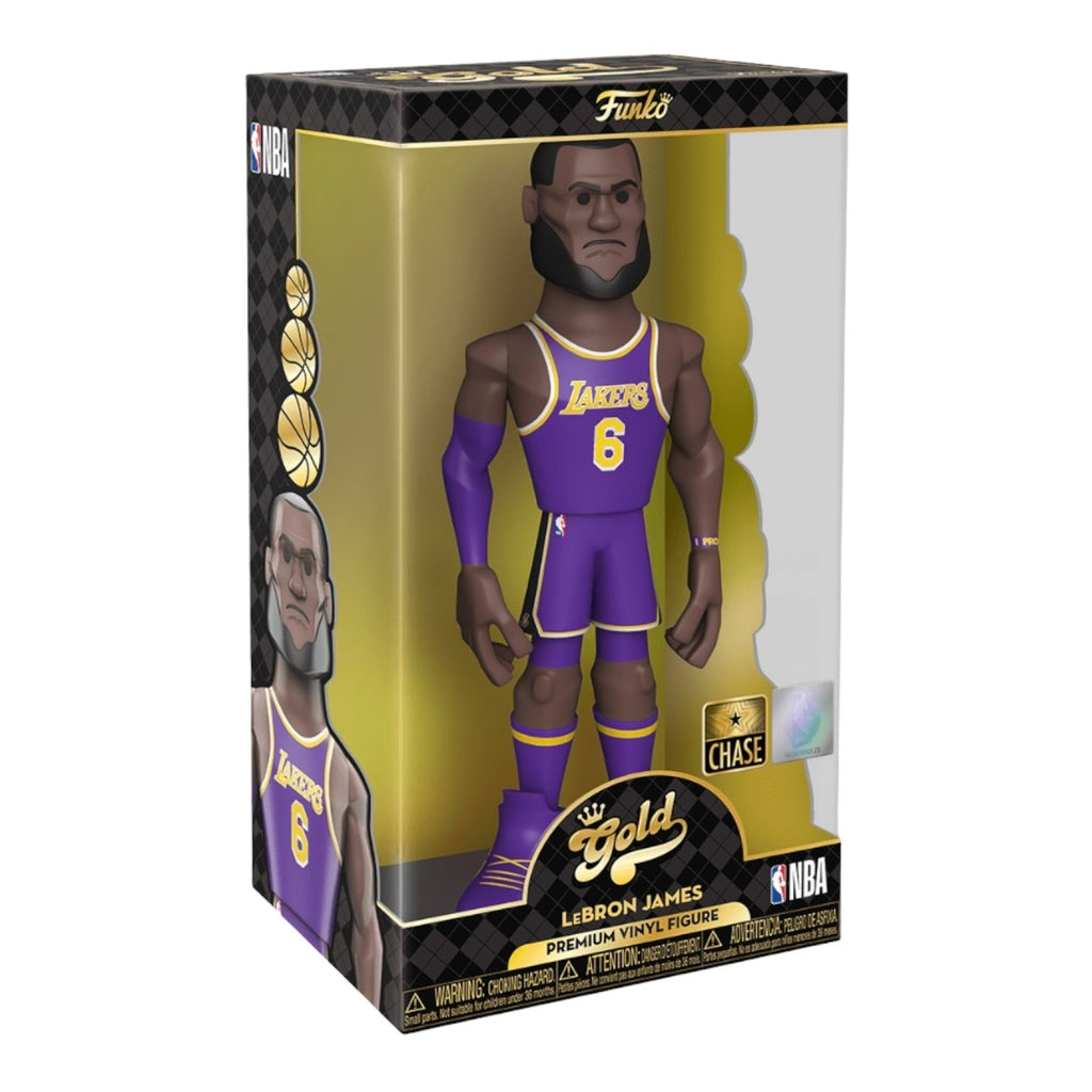 Funko Funko NBA Lakers LeBron James 12-Inch Vinyl CHASE Gold Figure Deep Nerdd