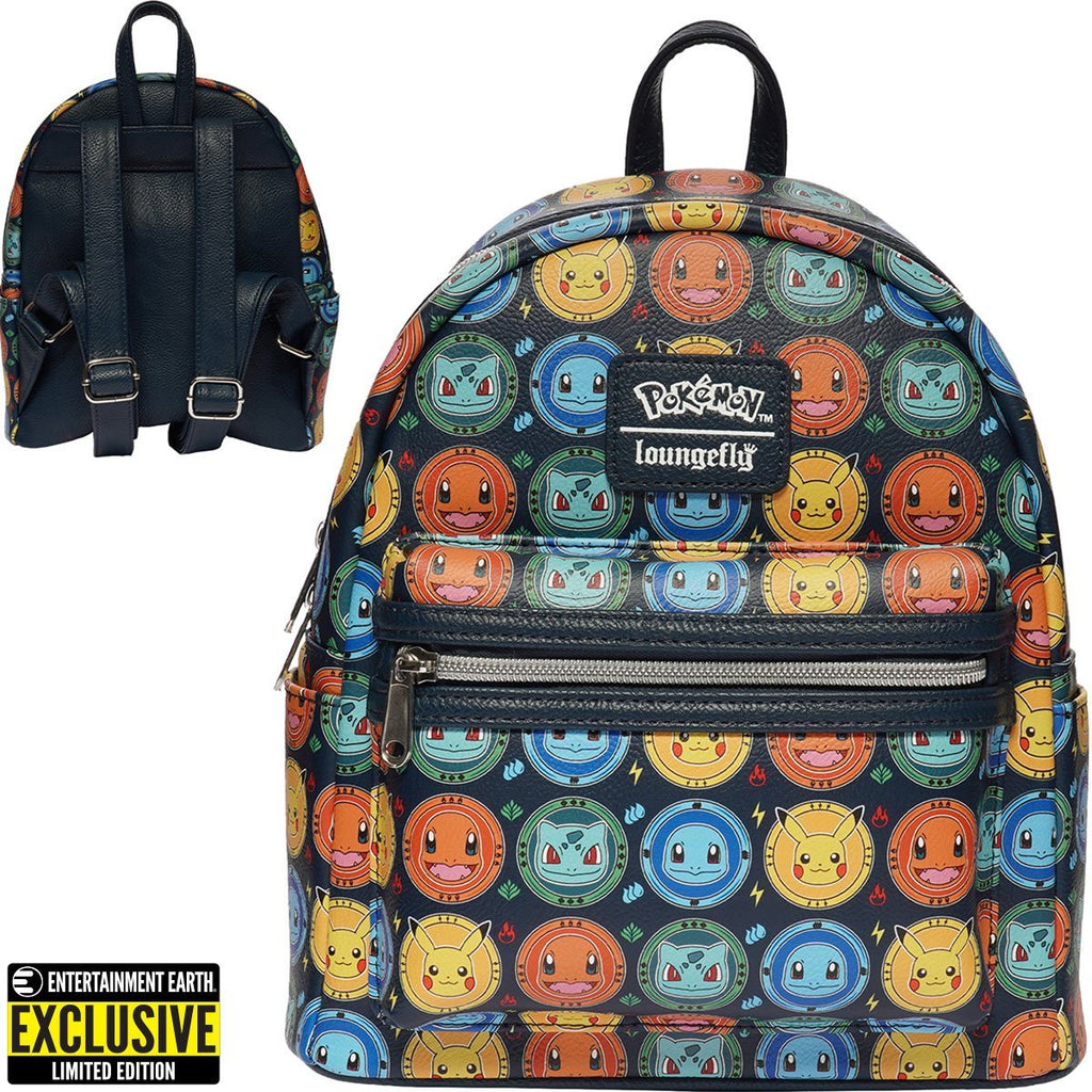 Loungefly Backpack Pokemon Kanto Starter Mini-Backpack Deep Nerdd