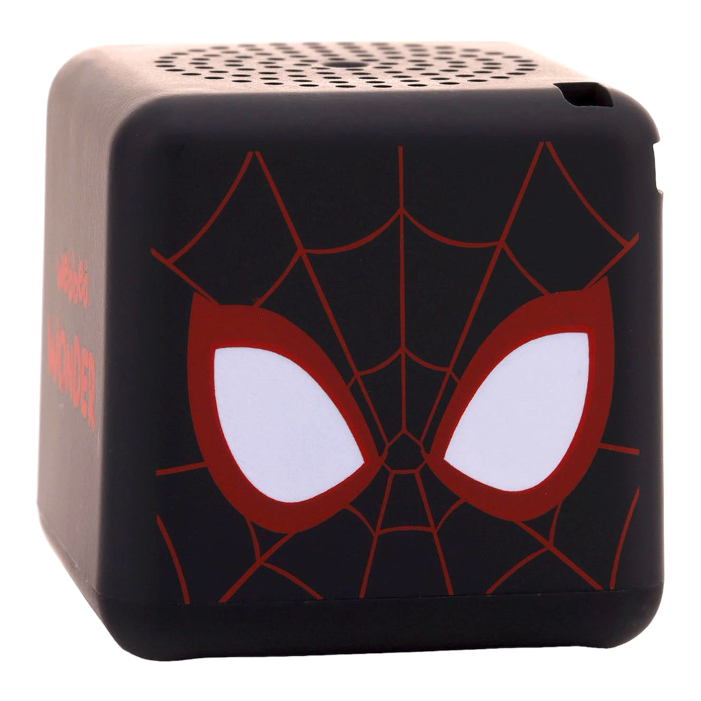 Spider-Man Miles Morales Web Face Square Bitty Mini-Speaker - PRE ORDER - Deep Nerdd