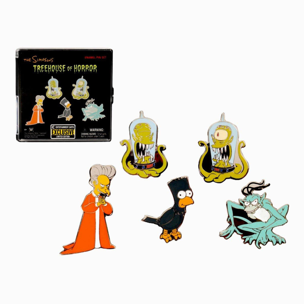 Entertainment Earth Pins The Simpsons Treehouse of Horror Pin Set - EE Exclusive Deep Nerdd