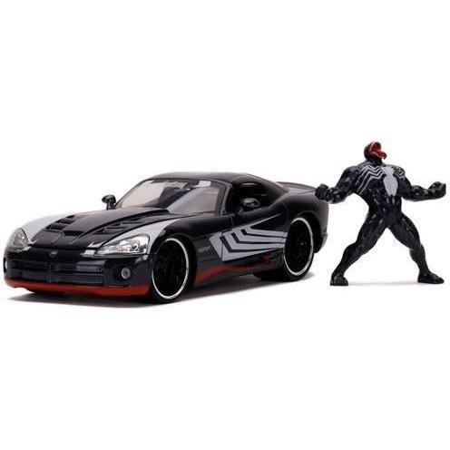 Jada Die Cast Cars Venom 2008 Dodge Viper SRT10 1:24 Scale Die-Cast Vehicle with Figure Deep Nerdd